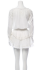Abito mini in cotone e pizzo